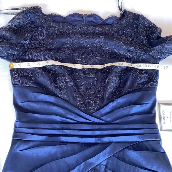 TADASHI SHOJI DEX EMBROIDERED TAFFETA DRESS Sz 6 - Picture 11 of 15